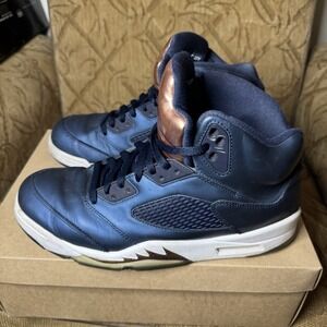 Size 11.5 - Air Jordan 5 Retro Bronze Navy‎ White (136027-416) No Box